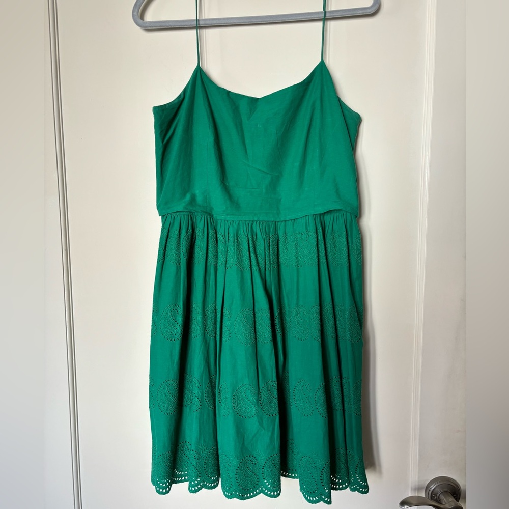 J.Crew Flowy Cotton Dress with Pockets Size 10